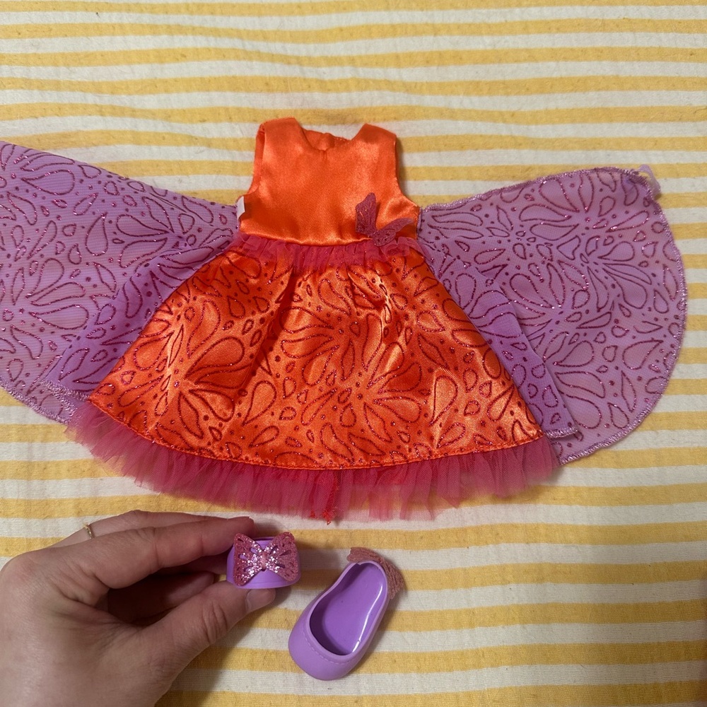 American Girl Wellie Wishers Butterfly Dress